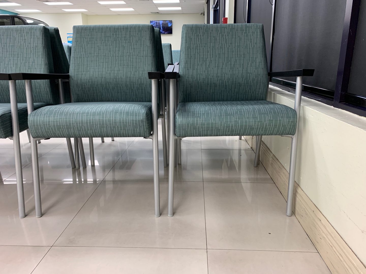 Teal chairs