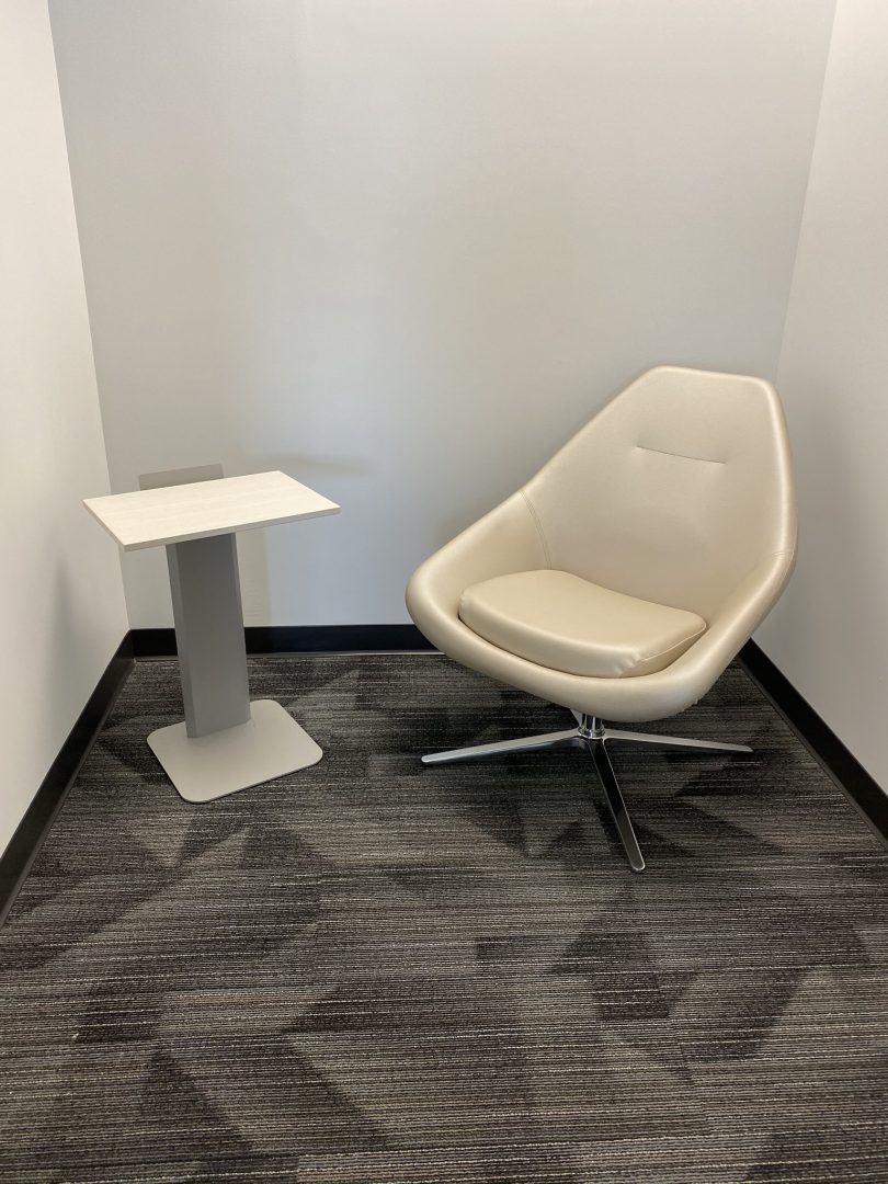 A white chair