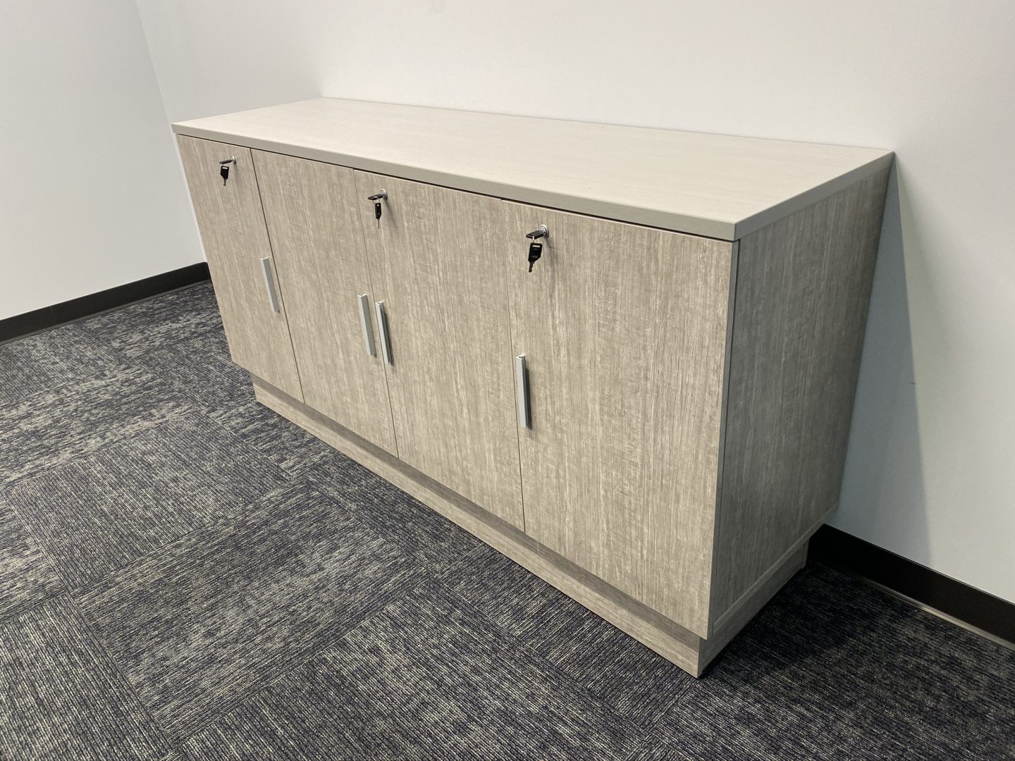 A grey cabinet