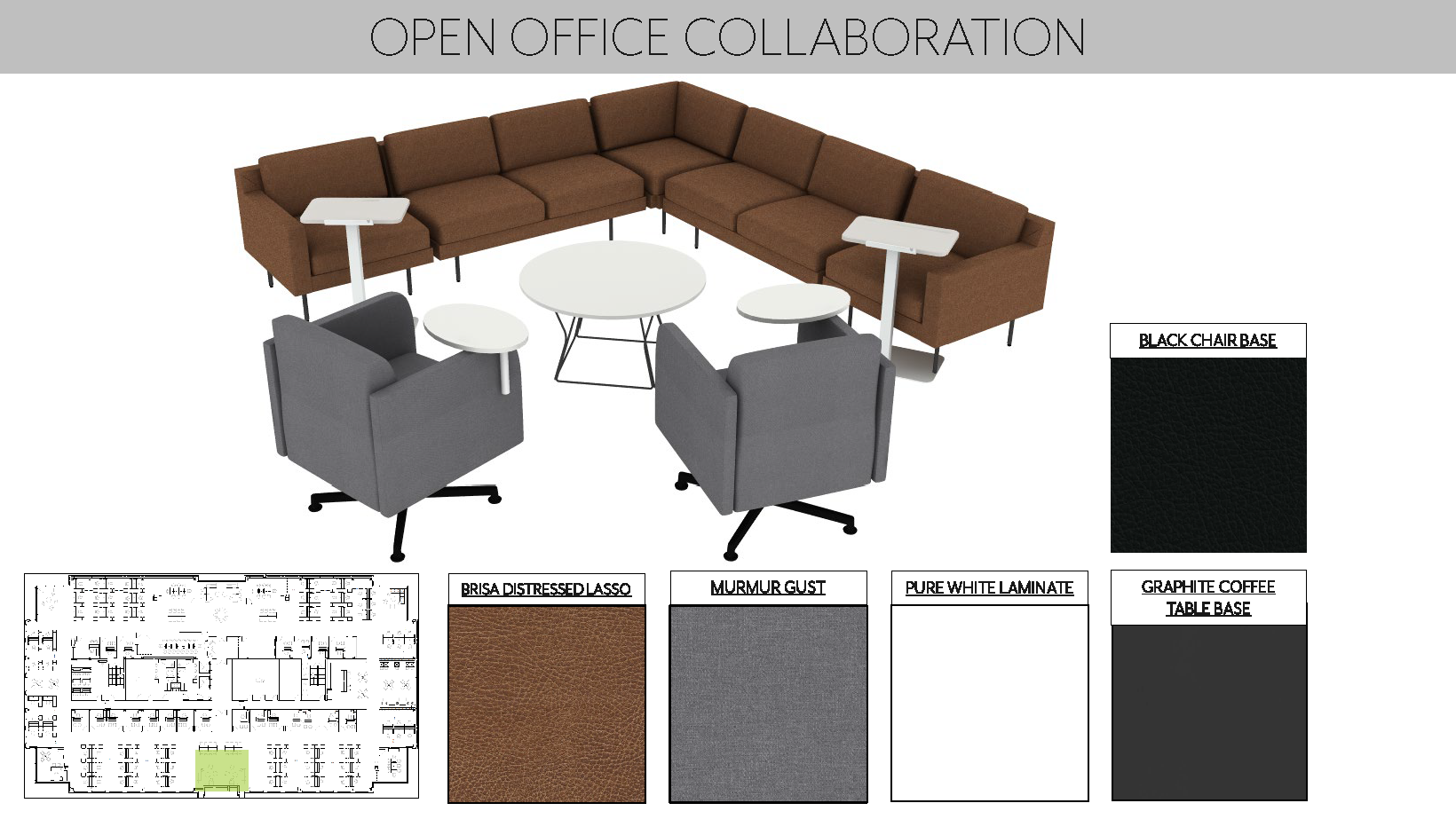Open office layout