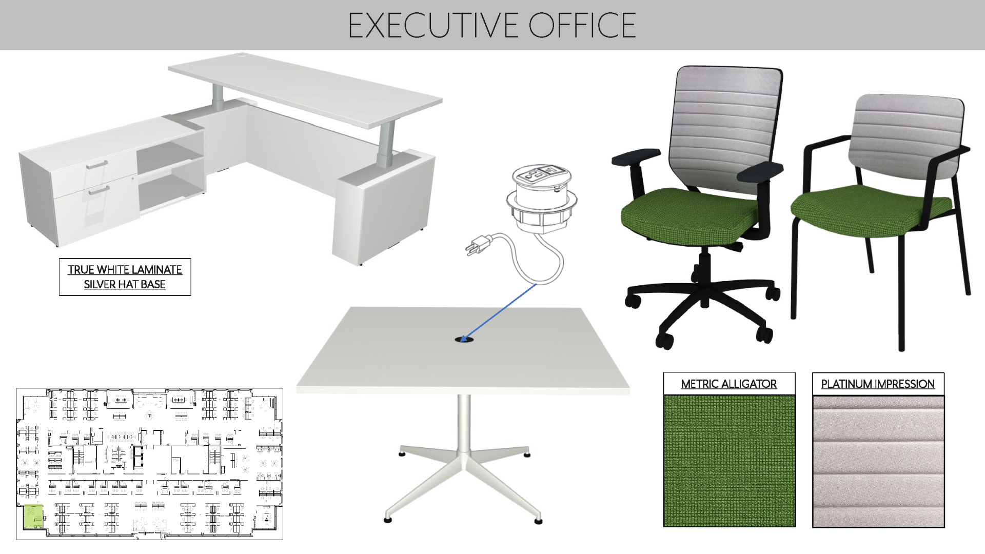 Executive office layout