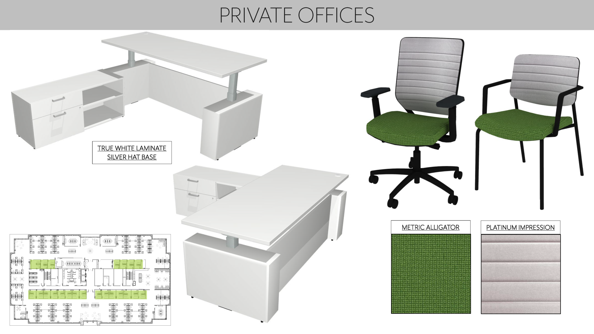 Private office layout